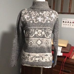 Petite Sophisticate Vintage Turtleneck Sweater